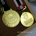 Zink -Legierung Gold Custom Sportmedaille mit Band